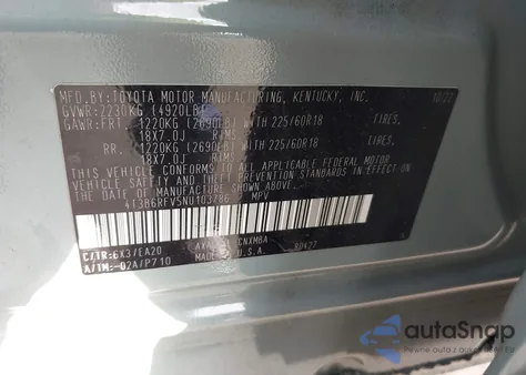 2022 Toyota Rav4 Hybrid Xle Premium z USA, uszkodzony, nr VIN 4T3B6RFV5NU103786